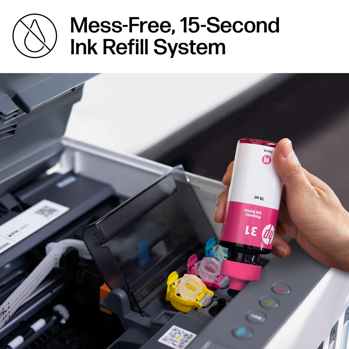 HP - Smart Tank 7001 Wireless AI-Enabled All-In-One Supertank Inkjet Printer with 3 Years of Ink Included¹ - White & Slate