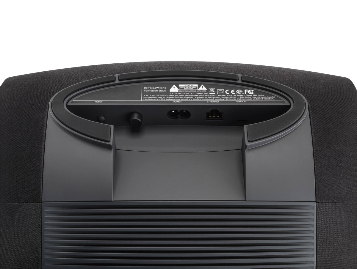 Bowers & Wilkins - Formation Bass Dual 6-1/2" 250W Powered Wireless Subwoofer - Black