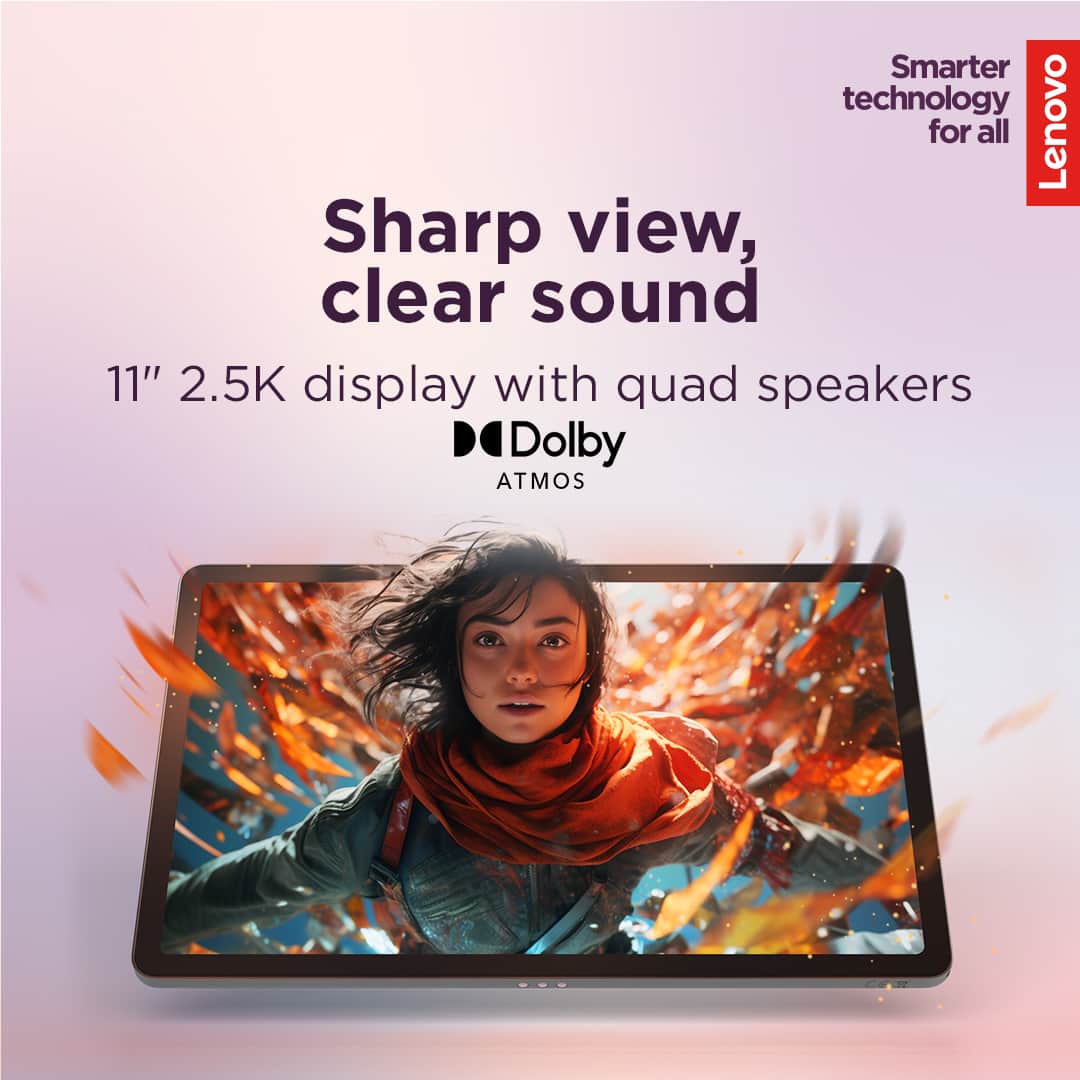 Lenovo - Idea Tab - 11" 2.5K Tablet - 8GB RAM - 128GB UFS - with Tab Pen and Folio Case - Luna Grey