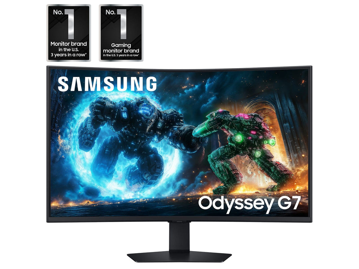 Samsung - 37" Odyssey G75F 4K 165Hz 1ms AMD FreeSync Prem Pro Curved Gaming Monitor with HDR 600 (DisplayPort, HDMI) - Black