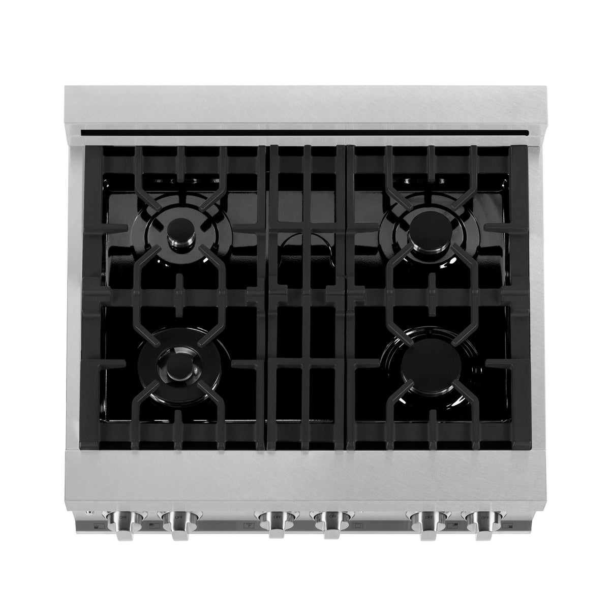 30 in. Wide 4 Burner ZLINE Legacy Dual Fuel Range (RAS-SN-30) - Satin Stainless Steel