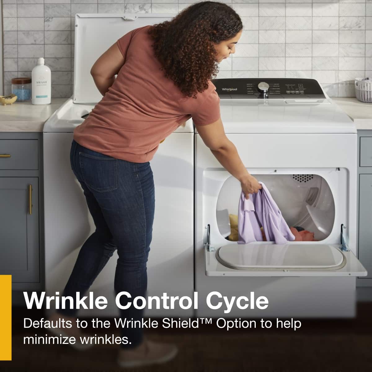 Whirlpool - 7.0 Cu. Ft. Electric Dryer with Moisture Sensing - White