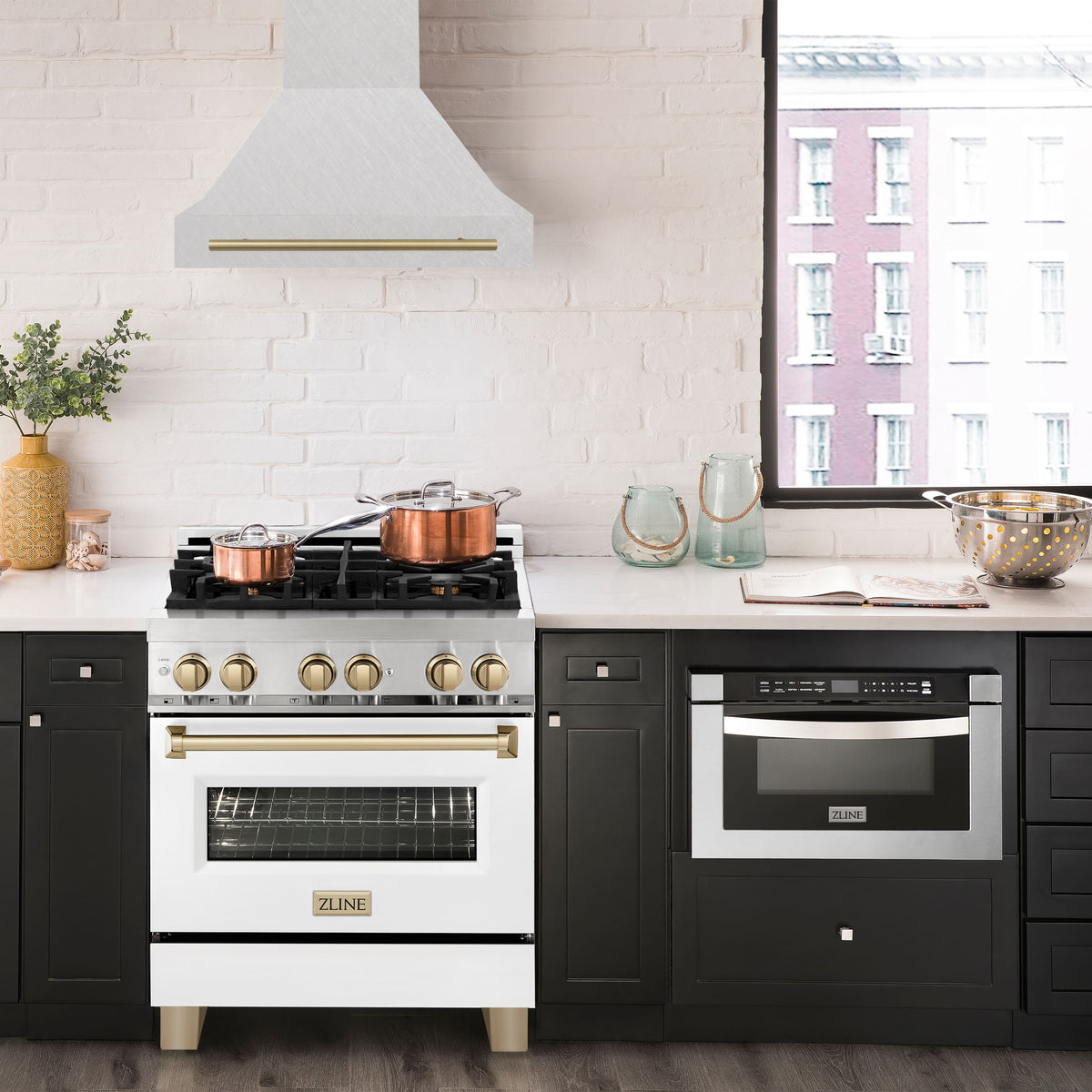 ZLINE Autograph Edition - 30 inches - Externally Vented - Wall Range Hood - Satin Stainless Steel