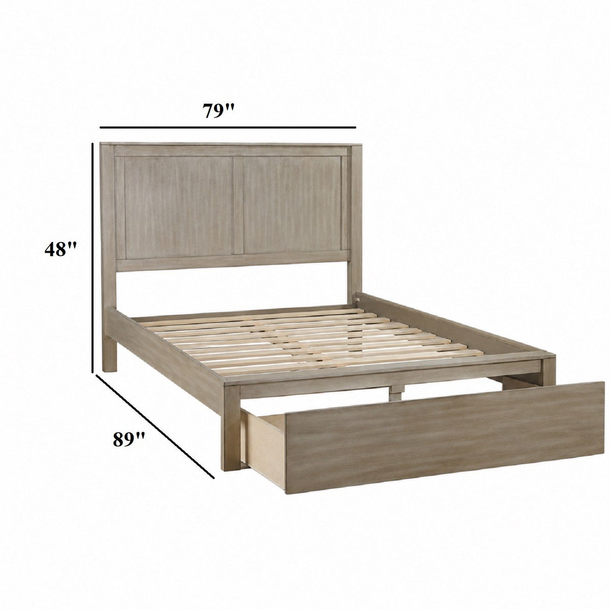 Cama con cabecero de 2 paneles