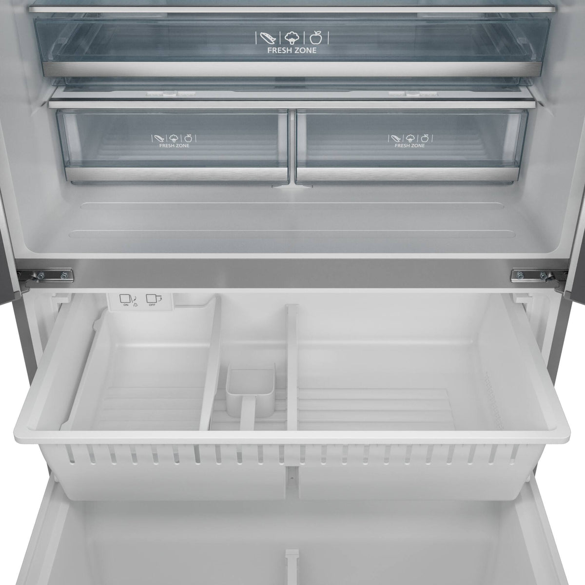 36 in. Wide Gordon Ramsay Series by Thor Kitchen 20.3 Cu. Ft. Counter Depth Refrigerator with Black Hardware - Stainless Steel