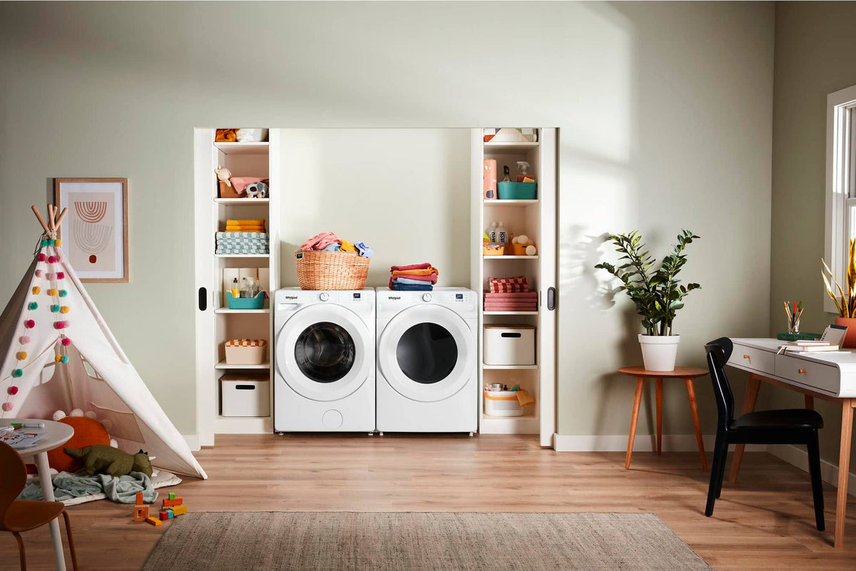 Whirlpool - 7.4 Cu. Ft. Stackable Electric Dryer with Quick Dry - White