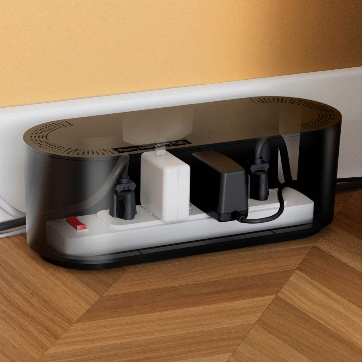 D-Line - Small Cord Organizer Box - Black