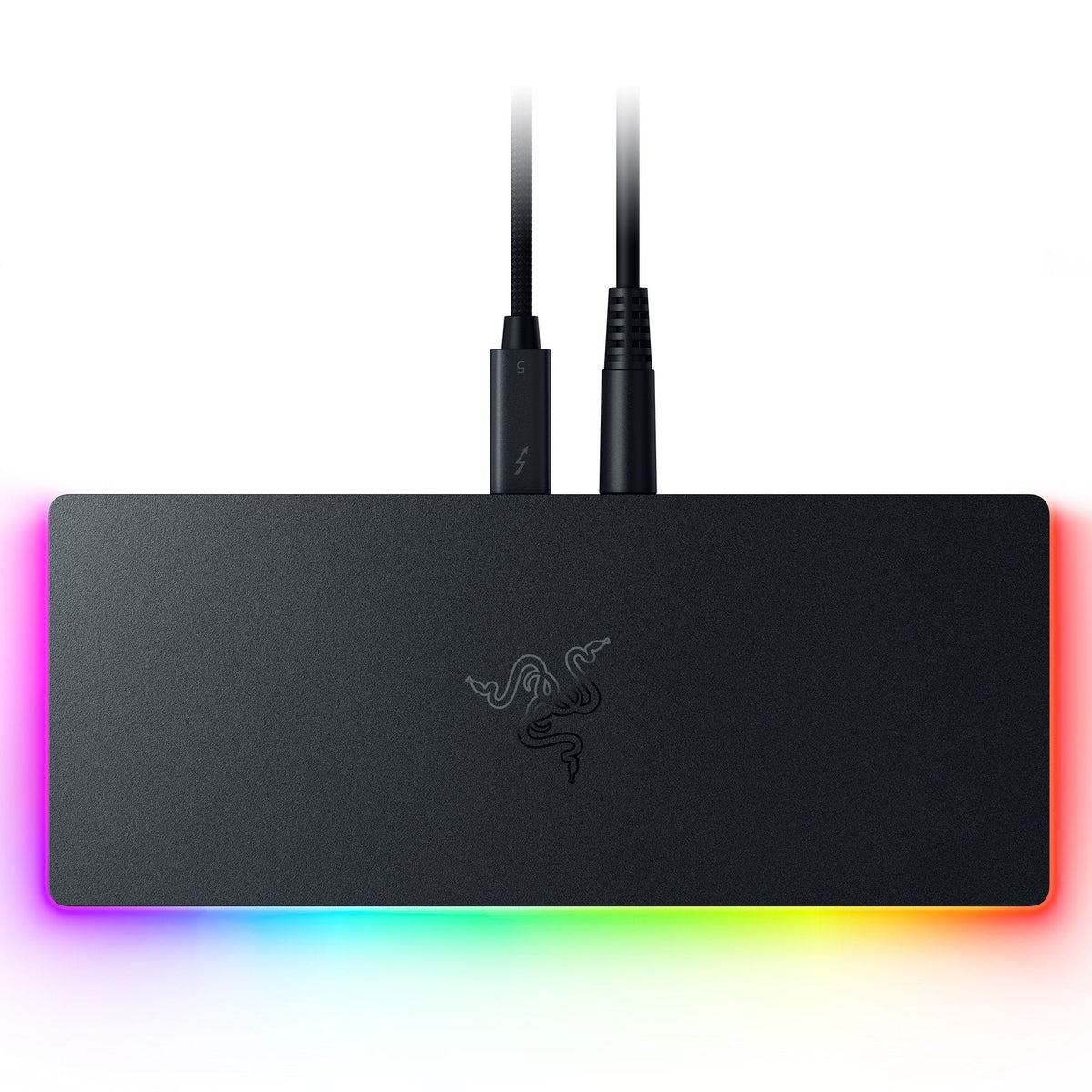 Razer - Thunderbolt 5 Dock Chroma: 11-Port Docking Station - 120Gbps Transfer - Triple 4K 144Hz or 8K 60Hz Display - PC & Mac - Black