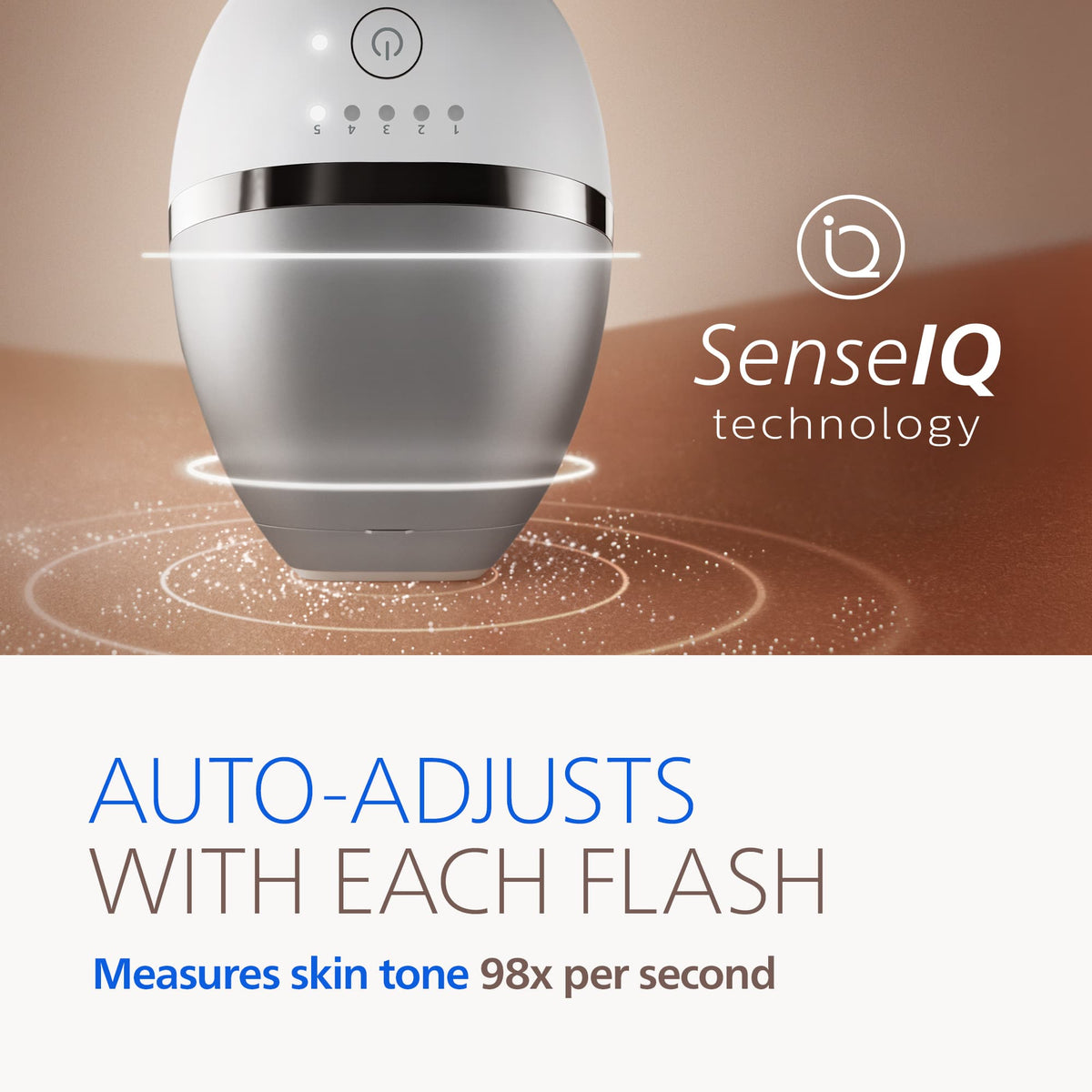 Philips - Lumea 7000 Series IPL Hair Removal Device -with SenseIQ Technology - Silver