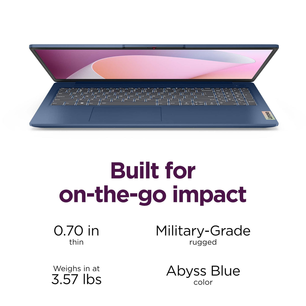 Lenovo - IdeaPad Slim 3 15.6" Full HD Laptop - AMD Ryzen 5 40 2025 - 8GB Memory- 256GB SSD - Abyss Blue