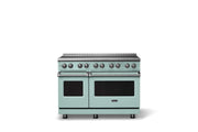 Viking - 48 in. Wide 6 Elements Pro 5 Series 7.3 Cu. Ft. Freestanding 6 Element Induction Convection Range - Splash