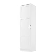Gabinete de almacenamiento con 1 puerta y estante ajustable, forma rectangular - Blanco