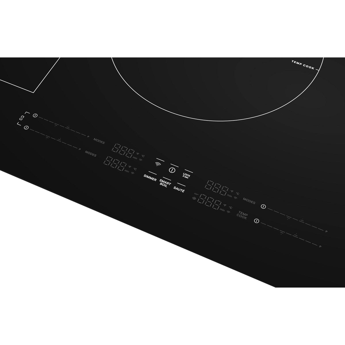 Maytag - 30 in. Wide 4 element Electric Induction Cooktop with Power Boost - Black