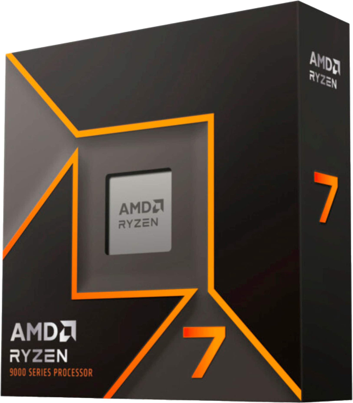 AMD - Ryzen 7 9700X 8-Core - 16-Thread 3.8 GHz (5.5 GHz Max Boost) Socket AM5 PCI Express 5.0 Unlocked Desktop Processor - Silver