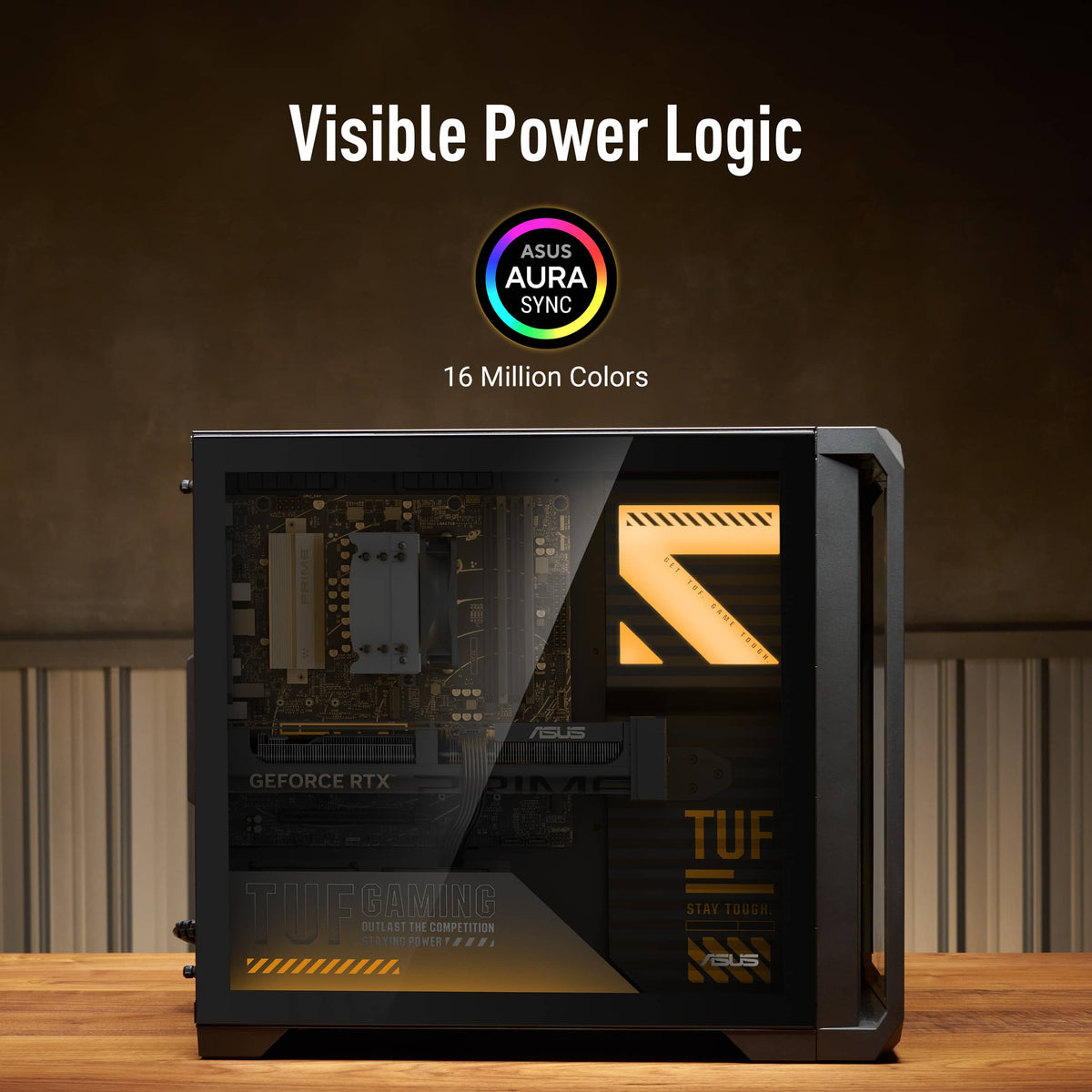 ASUS - TUF TM700 Gaming Desktop - AMD Ryzen 5 8400F (2024) - 16GB Memory - NVIDIA GeForce RTX 5060 Dual 8GB - 1TB Storage - Solar Eclipse Gray