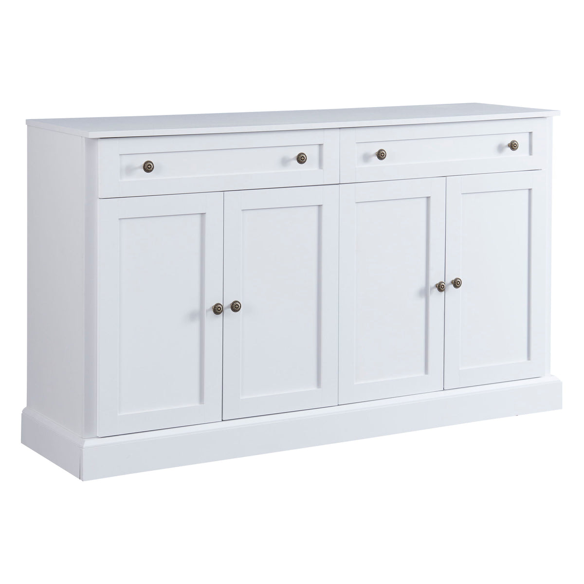 Kitchen Sideboard Storage Buffet Cabinet With 2 Drawers & 4 Doors Adjustable Shelves For Dining Room, Living Room
