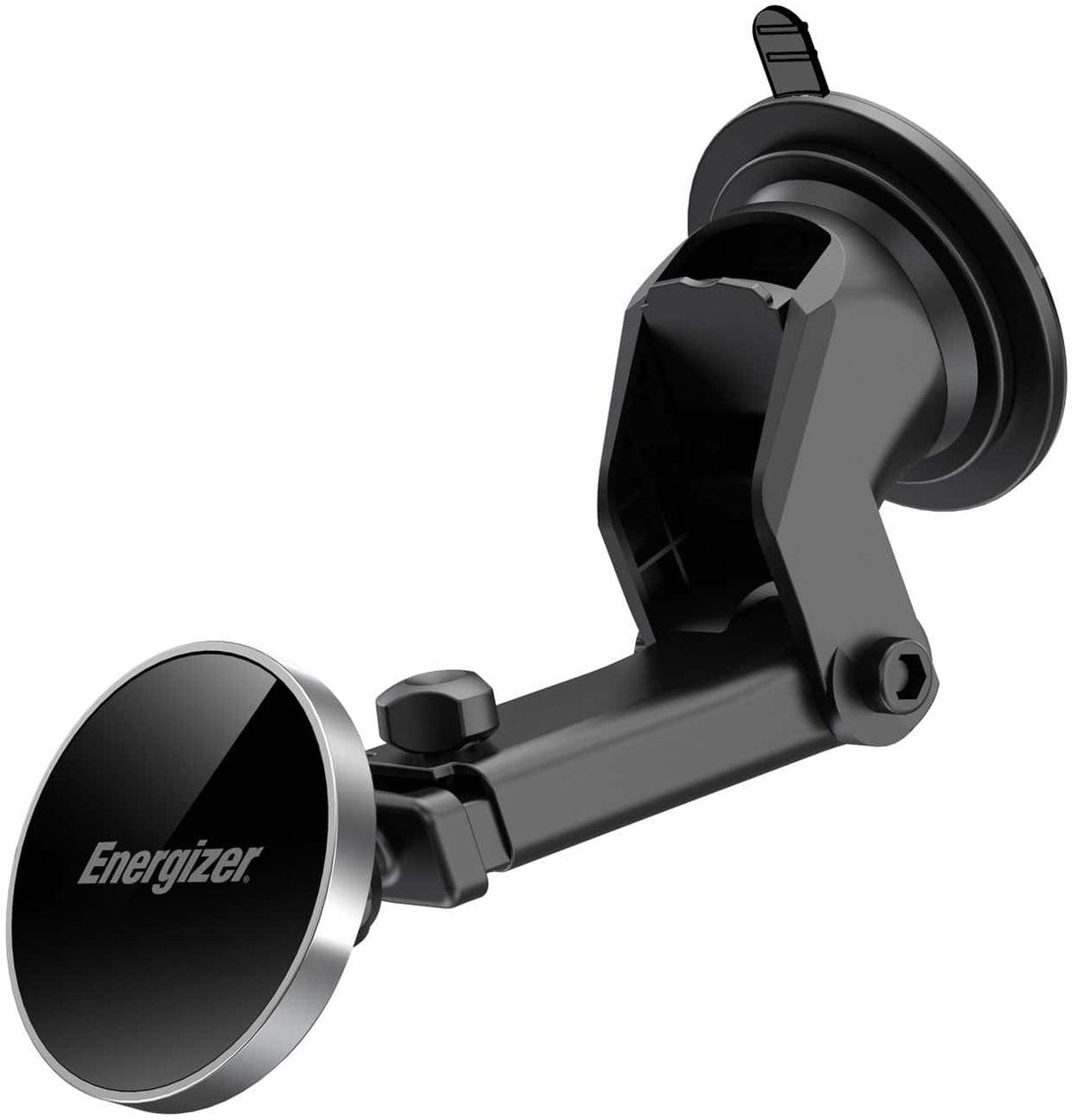 Energizer - Ultimate 15W MagSafe Magnetic Universal 3-in-1 Wireless Car Charger/Mount with Vent, Dash and Windshield Mounts Included - Silver