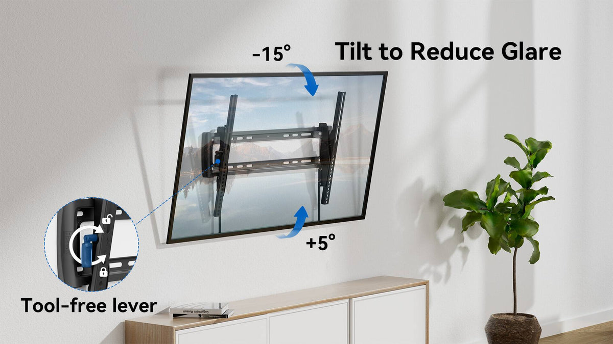 ErgoAV - 37″-86″ Tilt TV Mount - Black