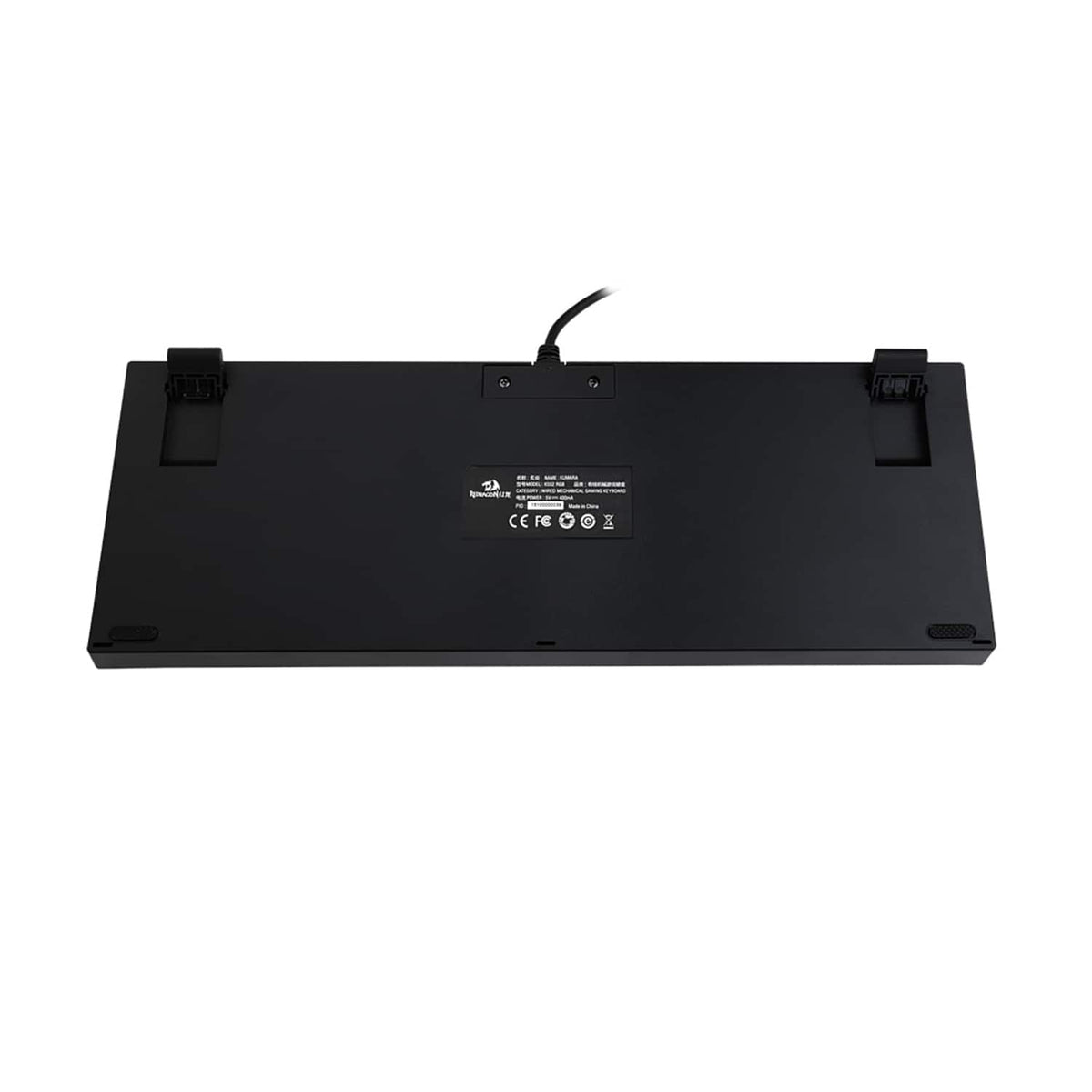 REDRAGON - Kumara K552 RGB Wired TKL Gaming Mechanical Blue Switch Keyboard with RGB Backlighting - Black