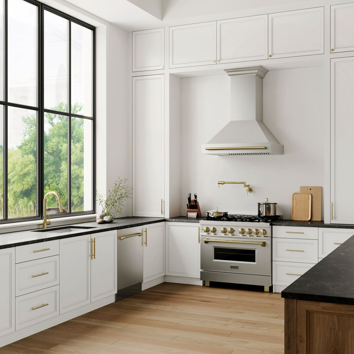 ZLINE Autograph Edition - 36 inches - Externally Vented - Wall Range Hood - Stainless Steel