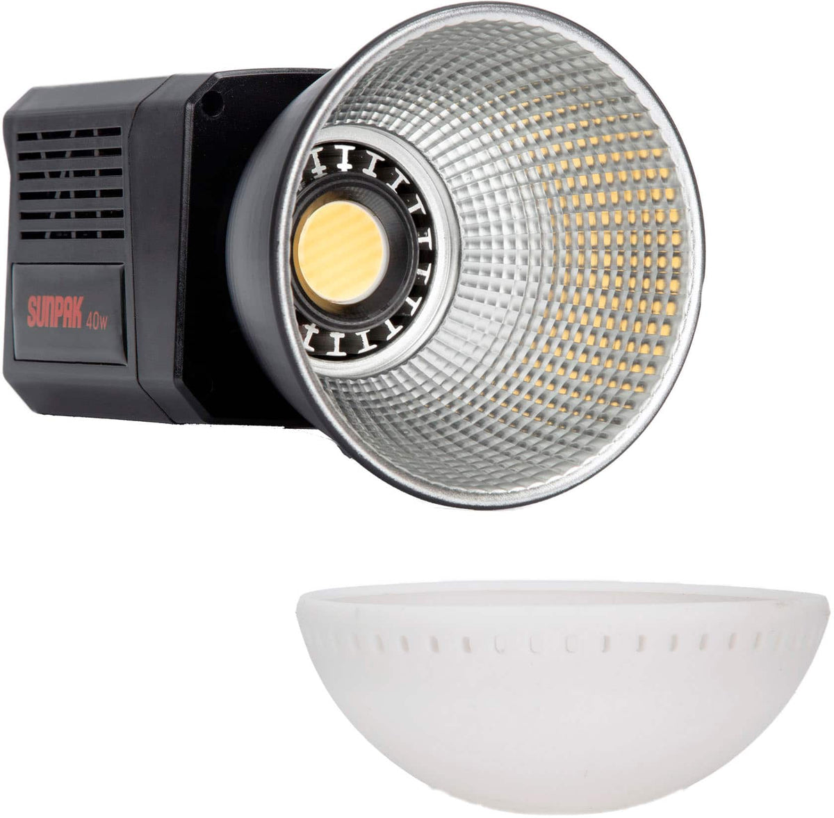 Sunpak - COB-40 Bi-Color 40W COB LED Video  Light - Black