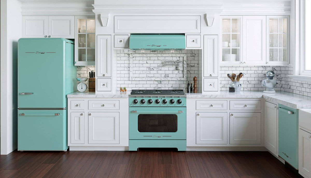 Unique Appliances - 36 inches - Externally Vented - Under cabinet Range Hood - Ocean Mist Turquoise