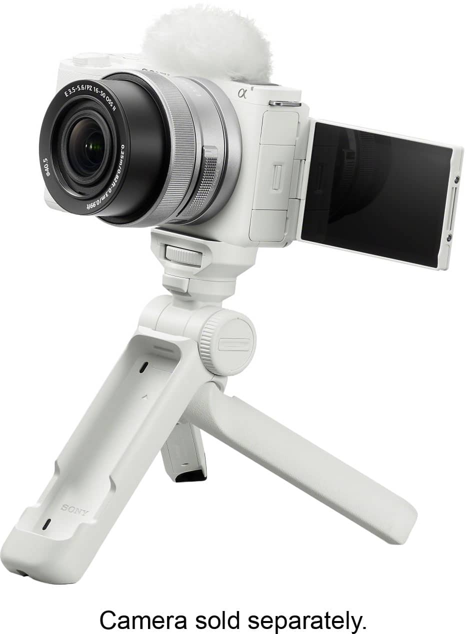 Sony - GP-VPT3 Multi-function Bluetooth® Shooting Grip, Tripod and Remote Comander - White