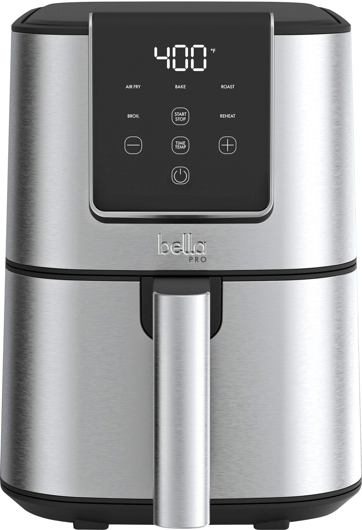 bella PRO - 4-qt. Touchscreen Slim Air Fryer - Stainless Steel
