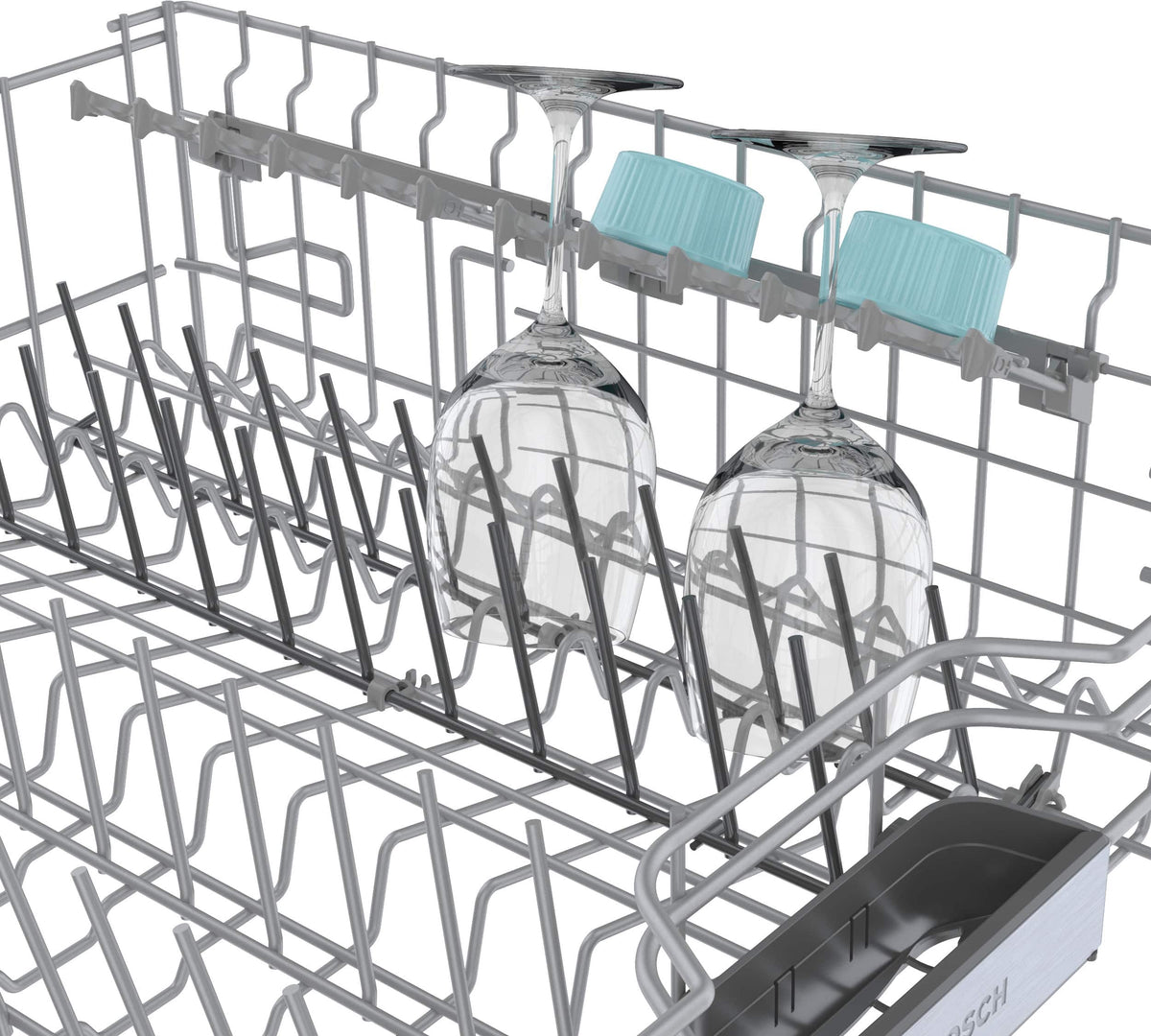 Bosch - Benchmark Series 24" Top Control Smart Built-In Stainless Steel Tub Dishwasher with 3rd Rack and RackMatic, 39 dBA - Custom Panel Ready