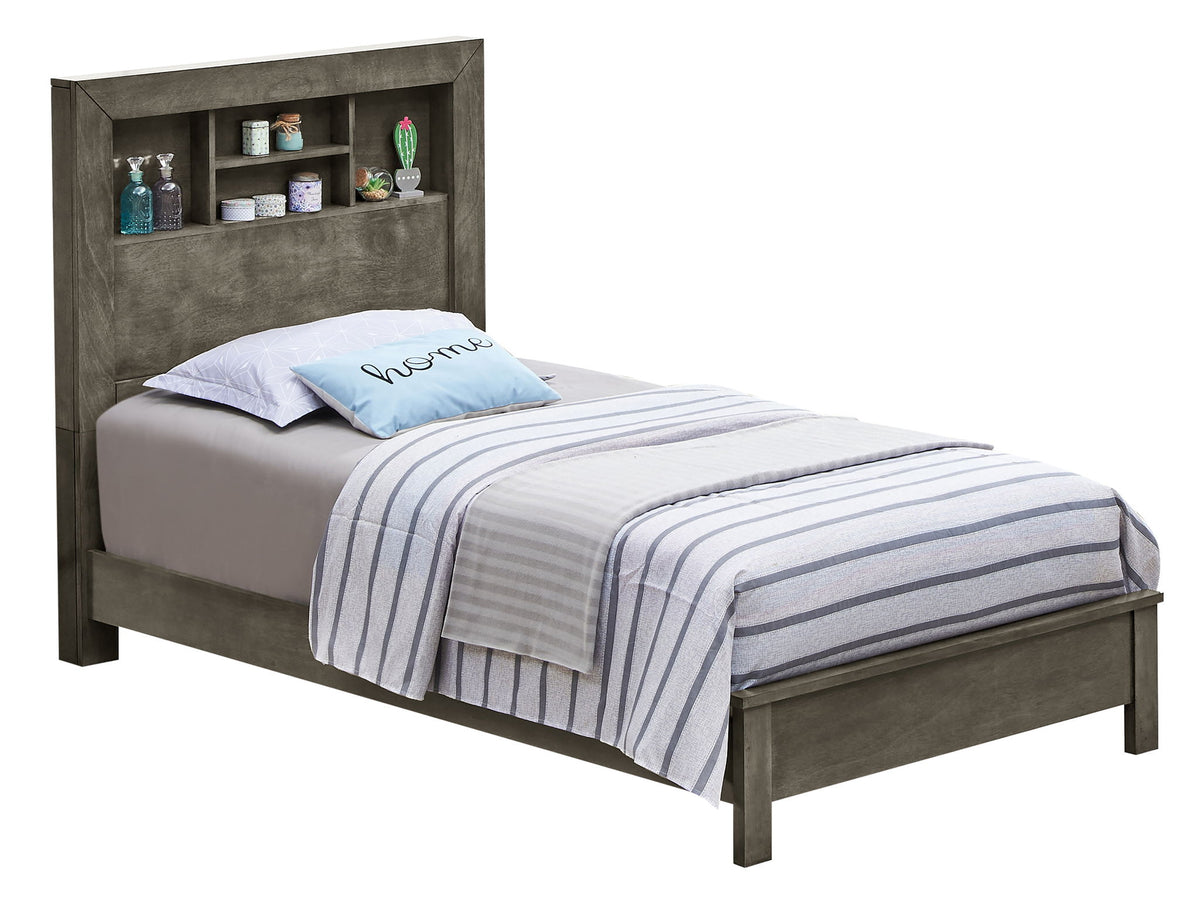 Bed With Transitional Design Stylish
