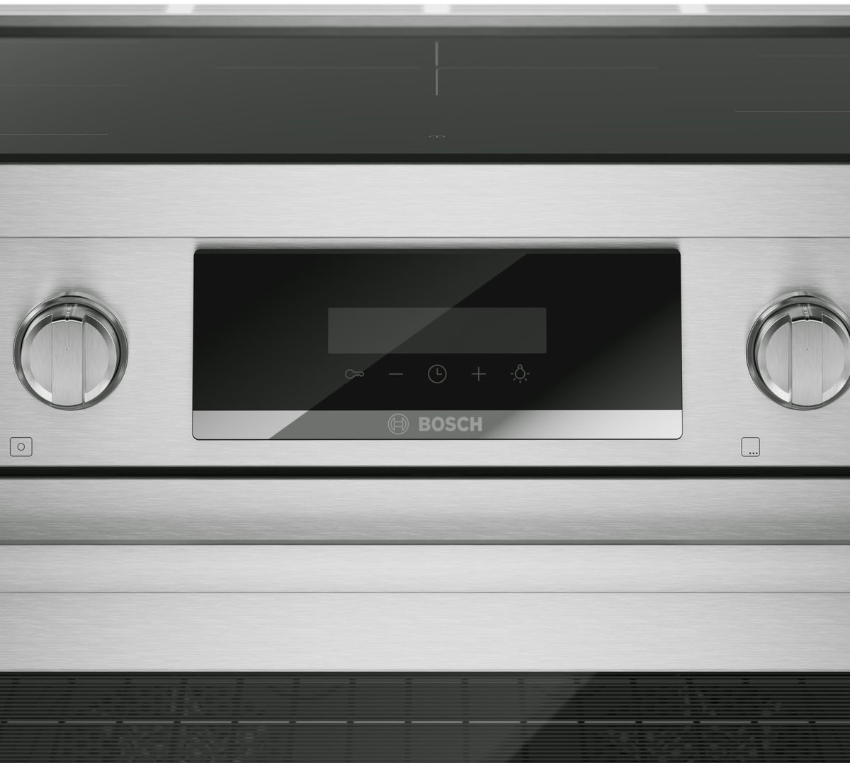 Bosch - 800 Series 36 in. Wide 5.4 Cu. Ft. Industrial Style Electric Induction Range with 5 Elements - Stainless Steel