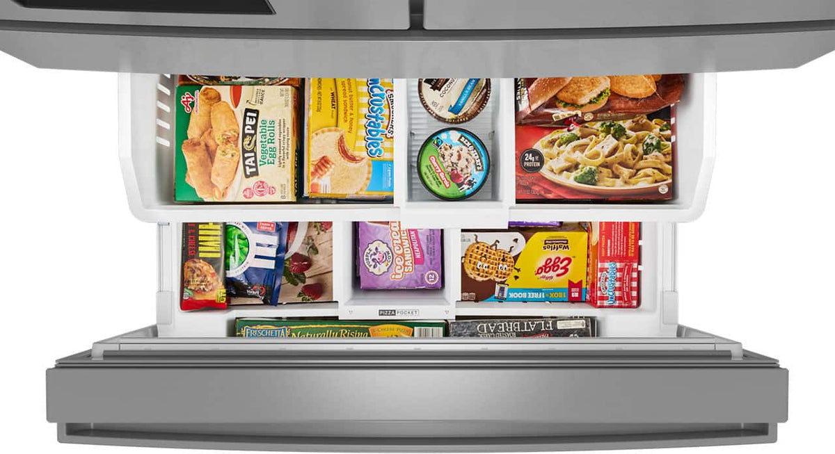 Whirlpool - 29 Cu. Ft. French Door Refrigerator with Flexible Temperature Drawer - Fingerprint-Resistant Stainless Finish
