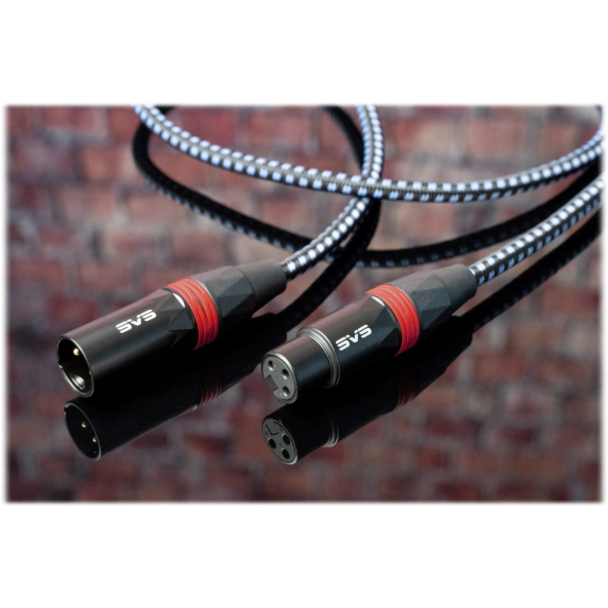 SVS - SoundPath 6.56' Balanced XLR Audio Cable (2-Pack) - Black/Blue