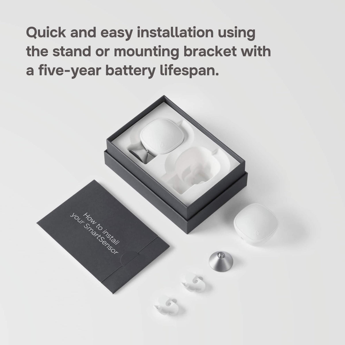 ecobee - SmartSensor 2-Pack - Temperature & Occupancy Detection, Comfort, Security, Energy Savings - White