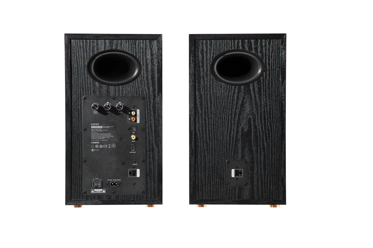 Edifier - R2750DBMKII Audiophile Active Bookshelf Bluetooth 6.0 and Optical Input - 2.0 Speaker (Pair) - Black