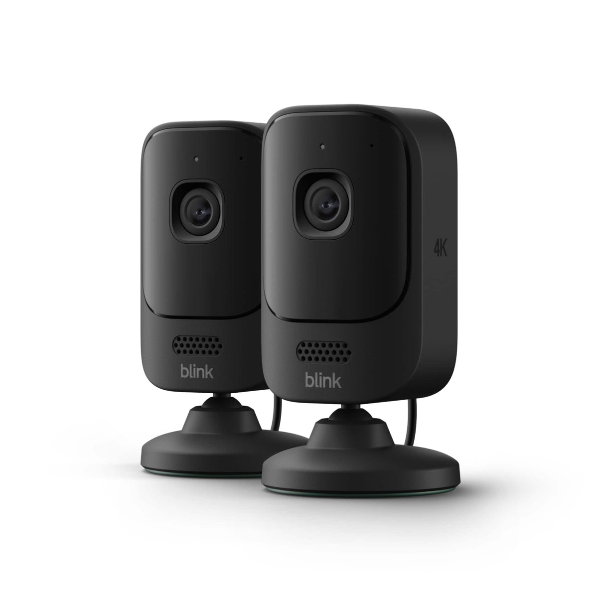 Blink - Mini 4K+ (2-pack) (newest model), plug-in indoor camera, 4K video resolution, HDR, Night Vision, motion detection - Black