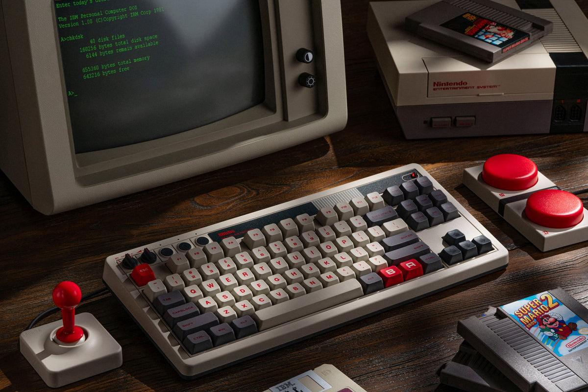 8BitDo - Retro Joystick and Mechanical Keyboard - N Edition