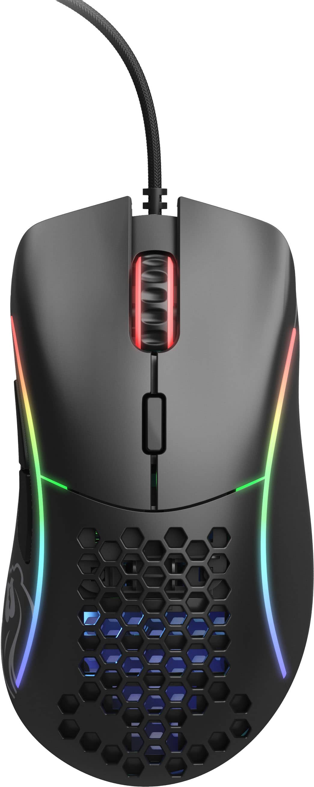 Glorious - Model D Lightweight Wired Optical Gaming Mouse with Customizable RGB - Wired - Black