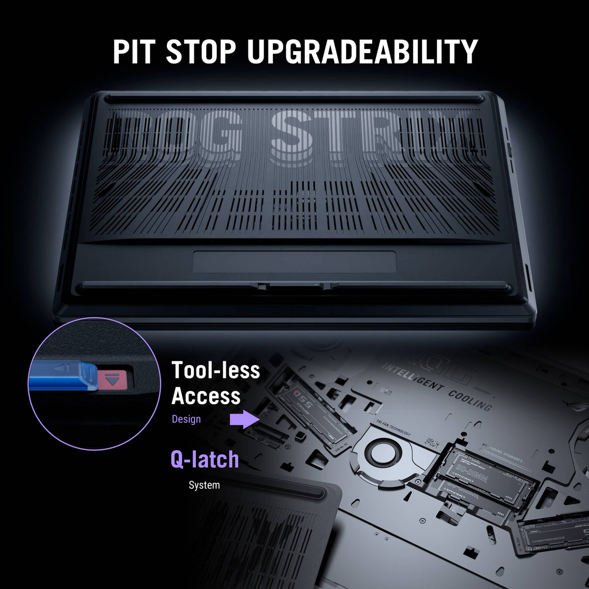 ASUS - ROG Strix SCAR 18 18" 4K 240Hz Gaming Laptop - Intel Core Ultra 9 HX Plus - 32GB RAM - NVIDIA GeForce RTX 5080 - 1TB SSD - Off Black