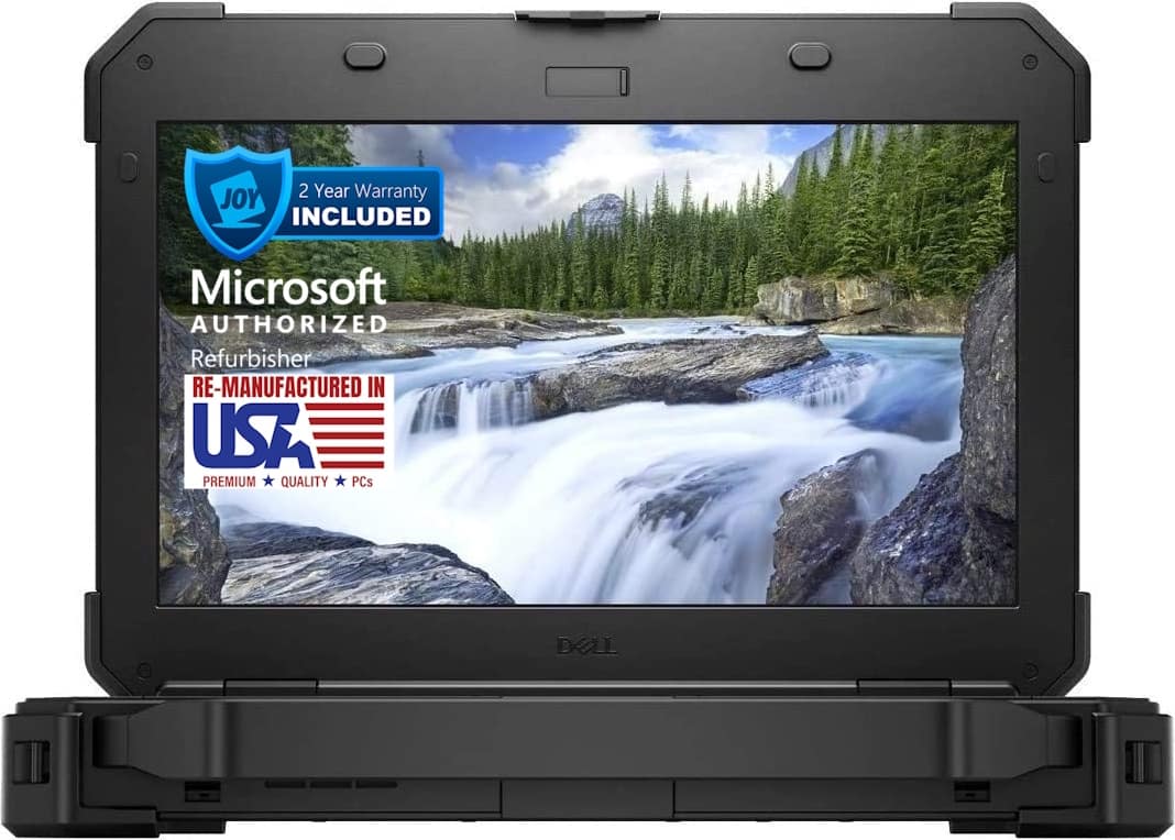 Dell - 5420 Rugged 14" Refurbished Laptop - Intel 8th Gen i5-8350U with 32GB RAM - Intel UHD Graphics - 512GB SSD - Black