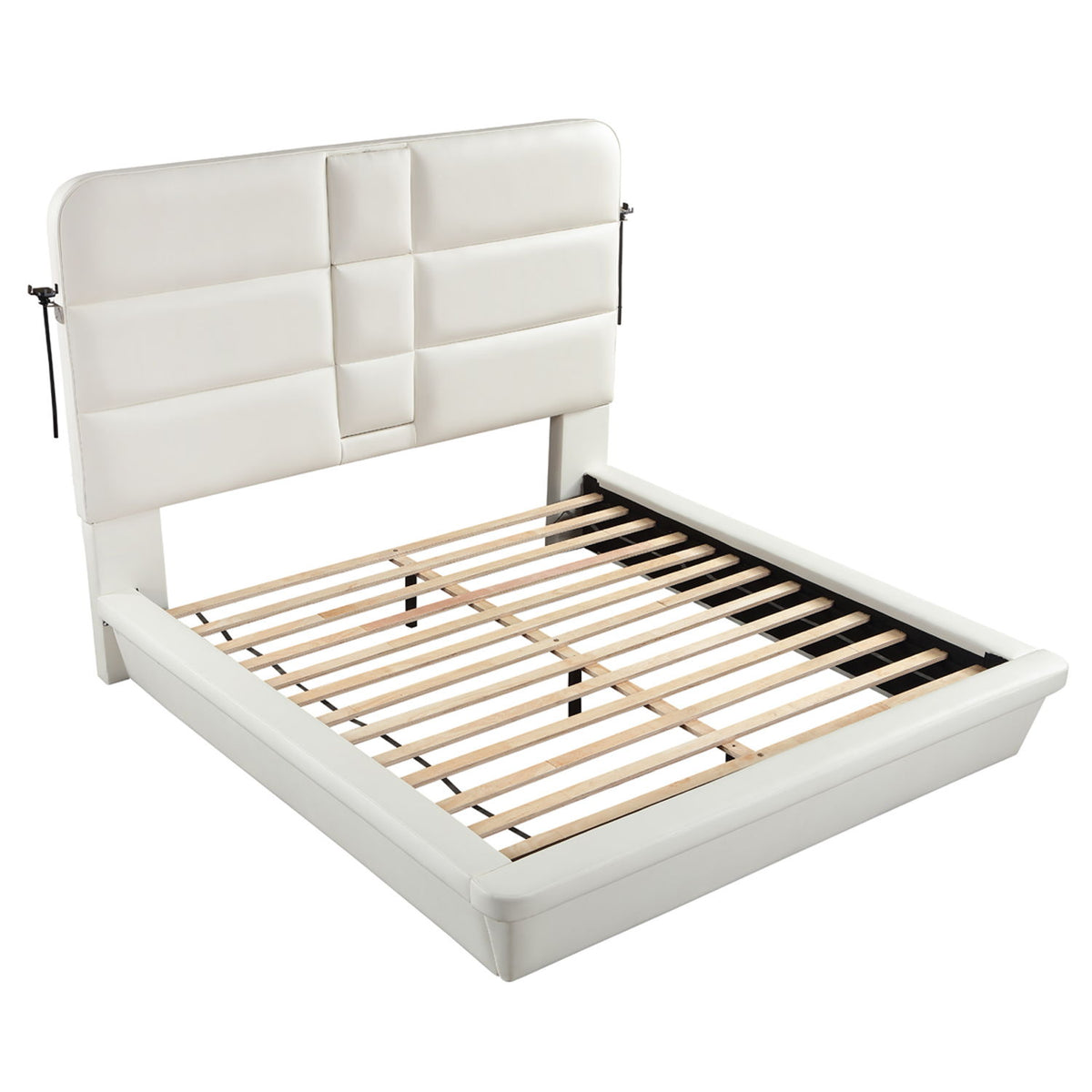 Futura - Cama tapizada con cabecero alto