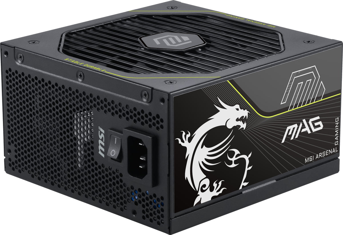 MSI - MAG A1200PLS PCIE5 - Full Modular - 80 Plus Platinum 1200W - 105°C Main Capacitor - ATX 3.1 Ready - Gaming Power Supply - Black