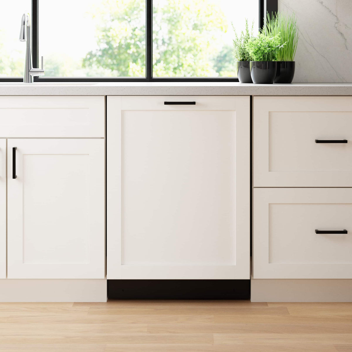 Bosch - Benchmark Series 24" Top Control Smart Built-In Stainless Steel Tub Dishwasher with 3rd Rack and RackMatic, 39 dBA - Custom Panel Ready