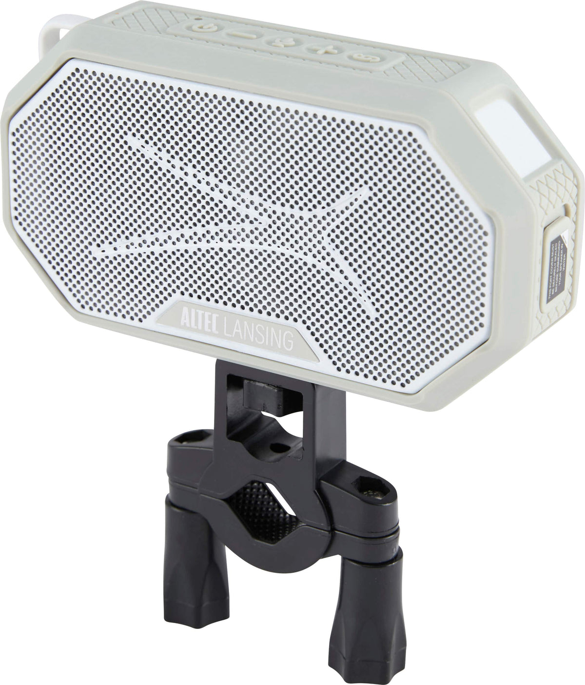 Altec Lansing - Bluetooth HydraMini 2.0 EverythingProof Portable Speaker - Gray/White