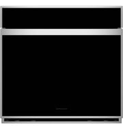 Monogram - Minimalist 30" Smart Built-In Single Electric Convection Wall Oven with No-Preheat Air Fry and In-Oven Camera - Stainless Steel