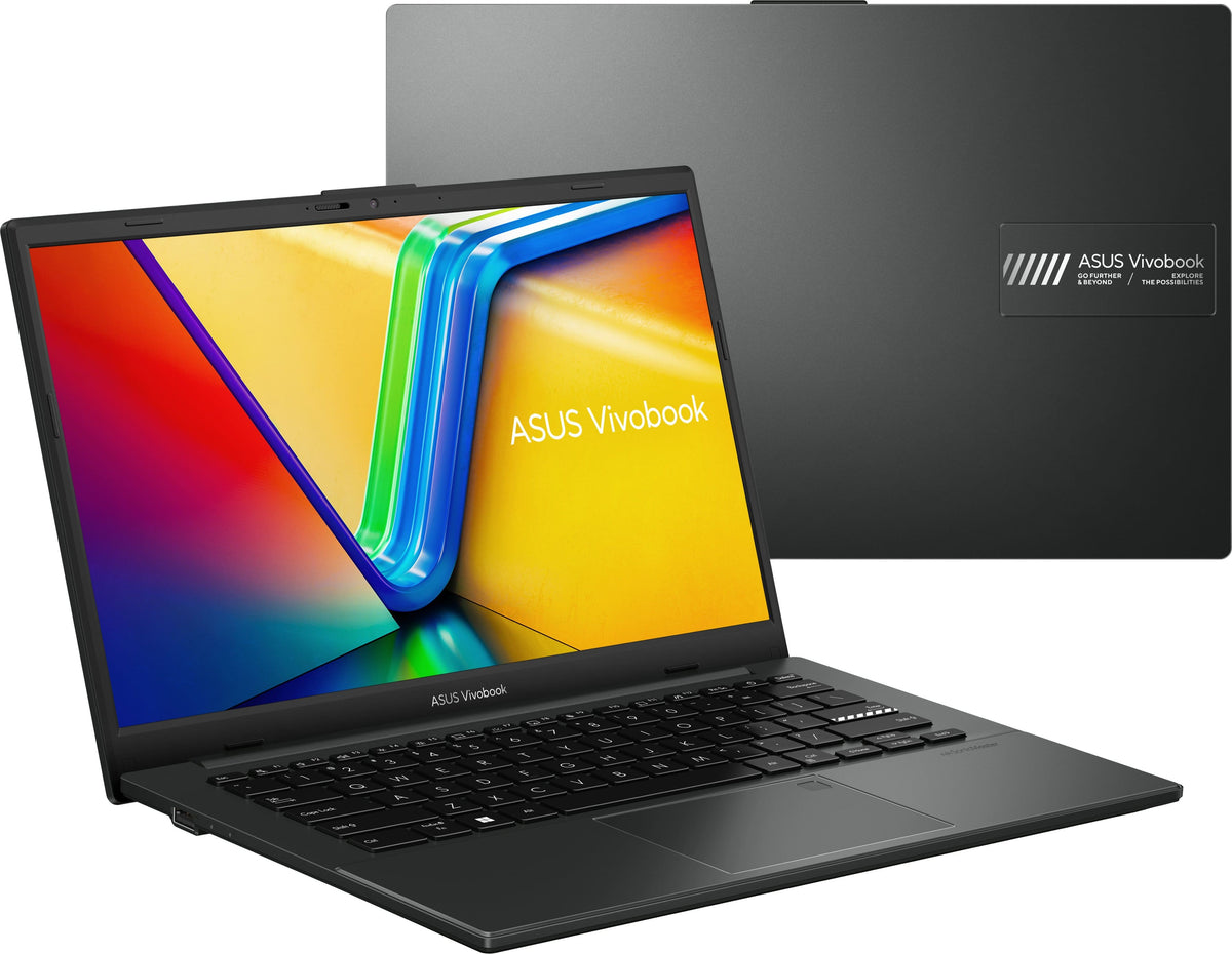 ASUS - Vivobook Go 14 14" FHD Laptop - Intel Processor N50 (2026) - 4GB Memory - 128GB Storage - Mixed Black
