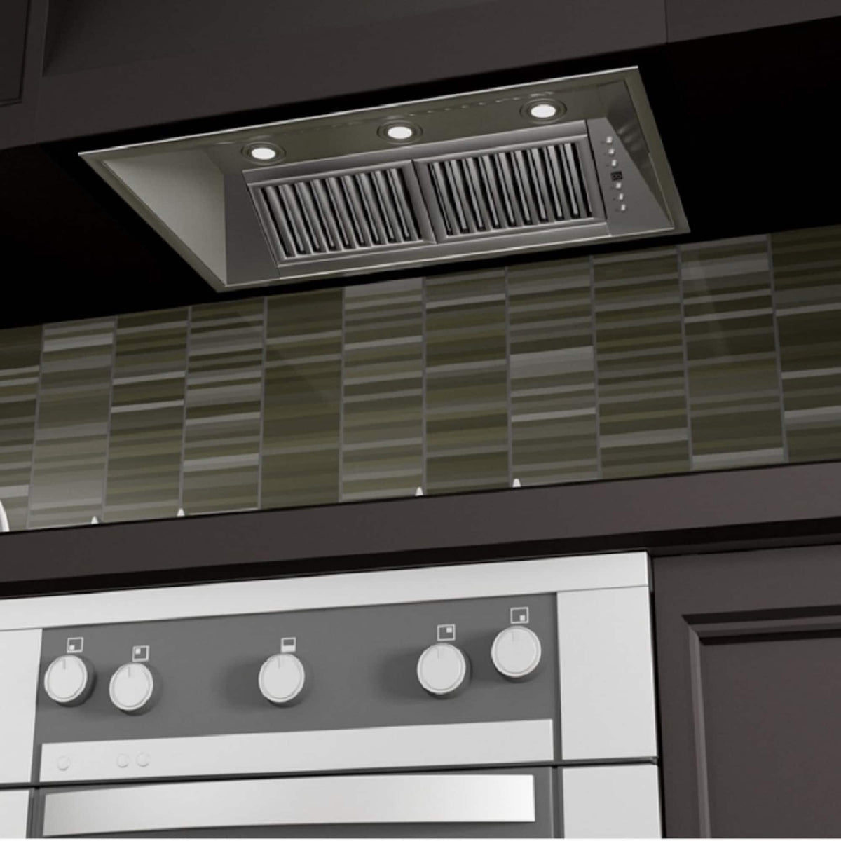 ZLINE - 46 inches - Externally Vented - Range Hood Insert - Brushed Stainless Steel
