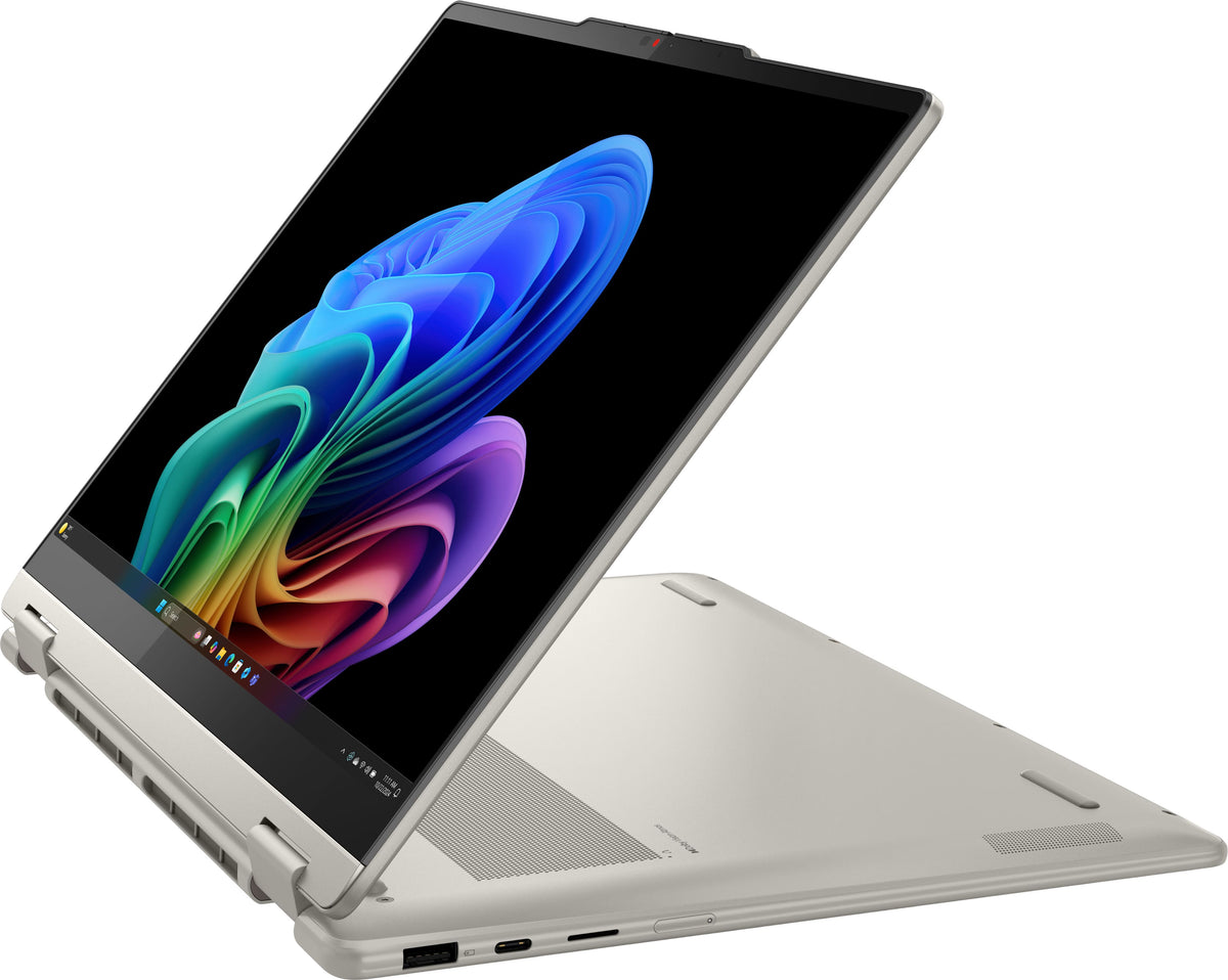 Lenovo - Yoga 7 2-in-1 14" 2K OLED Touchscreen Laptop - AMD Ryzen AI 5 330 2025 - 8GB Memory - 512GB Storage - Copilot+ PC - Seashell