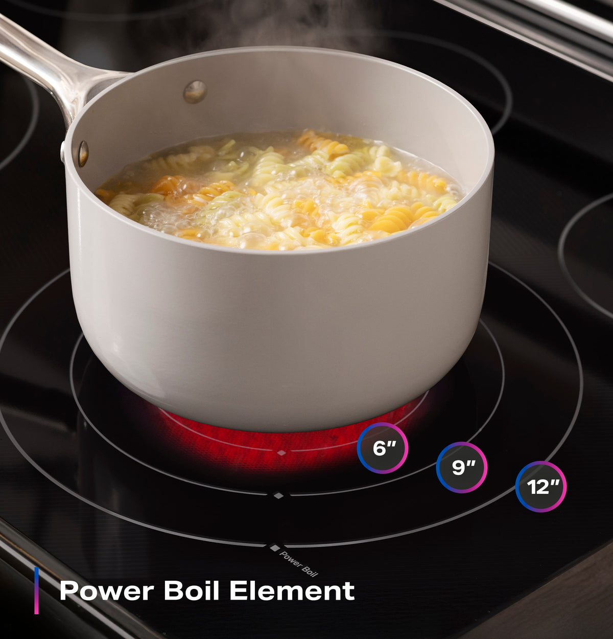 GE Profile - 30" Wide 5 Elements 5.3 Cu. Ft. Freestanding Electric Convection Range w/ Steam Clean, Air Fry, and EasyWash Oven Tray - Stainless Steel