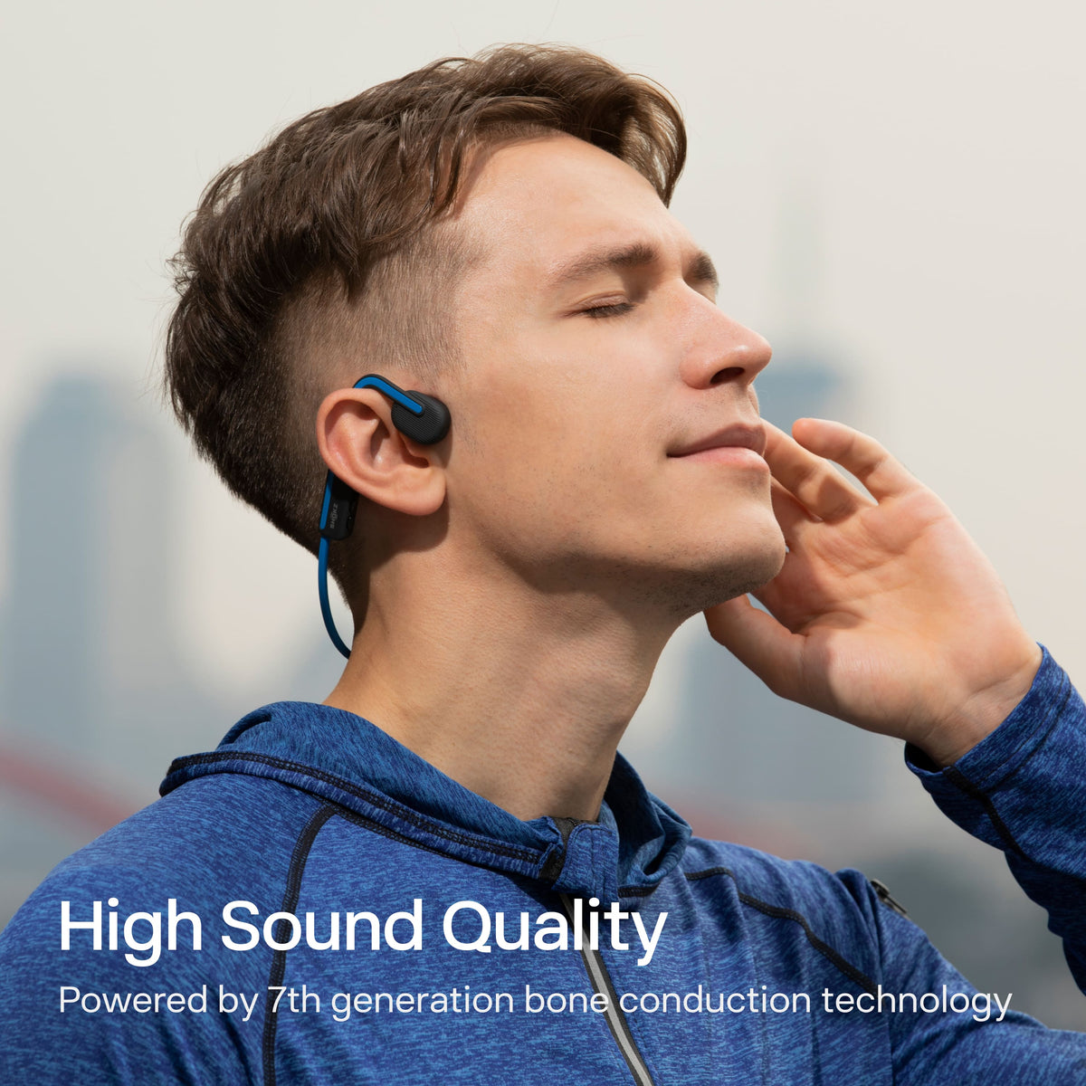 Shokz - OpenMove Bone Conduction Open Ear Lifestyle/Sport Headphones - Gray